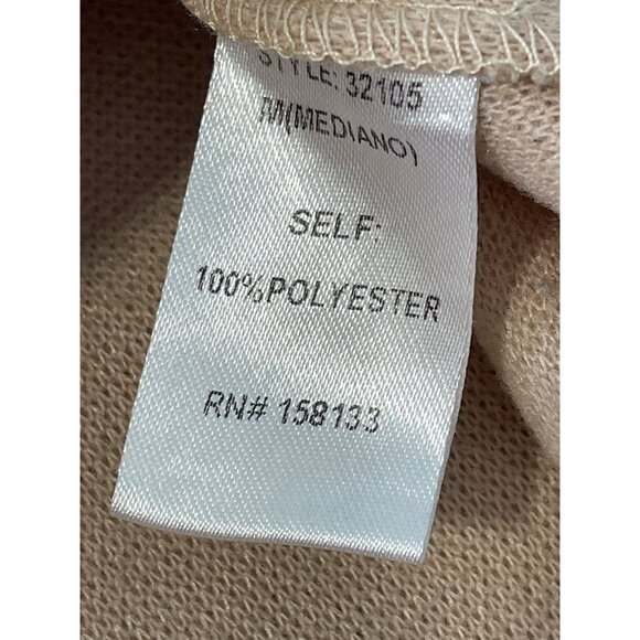 Staccato Shacket Size Medium Button Up Long Sleeve Oversized Fit Beige Neutral - Picture 6 of 7